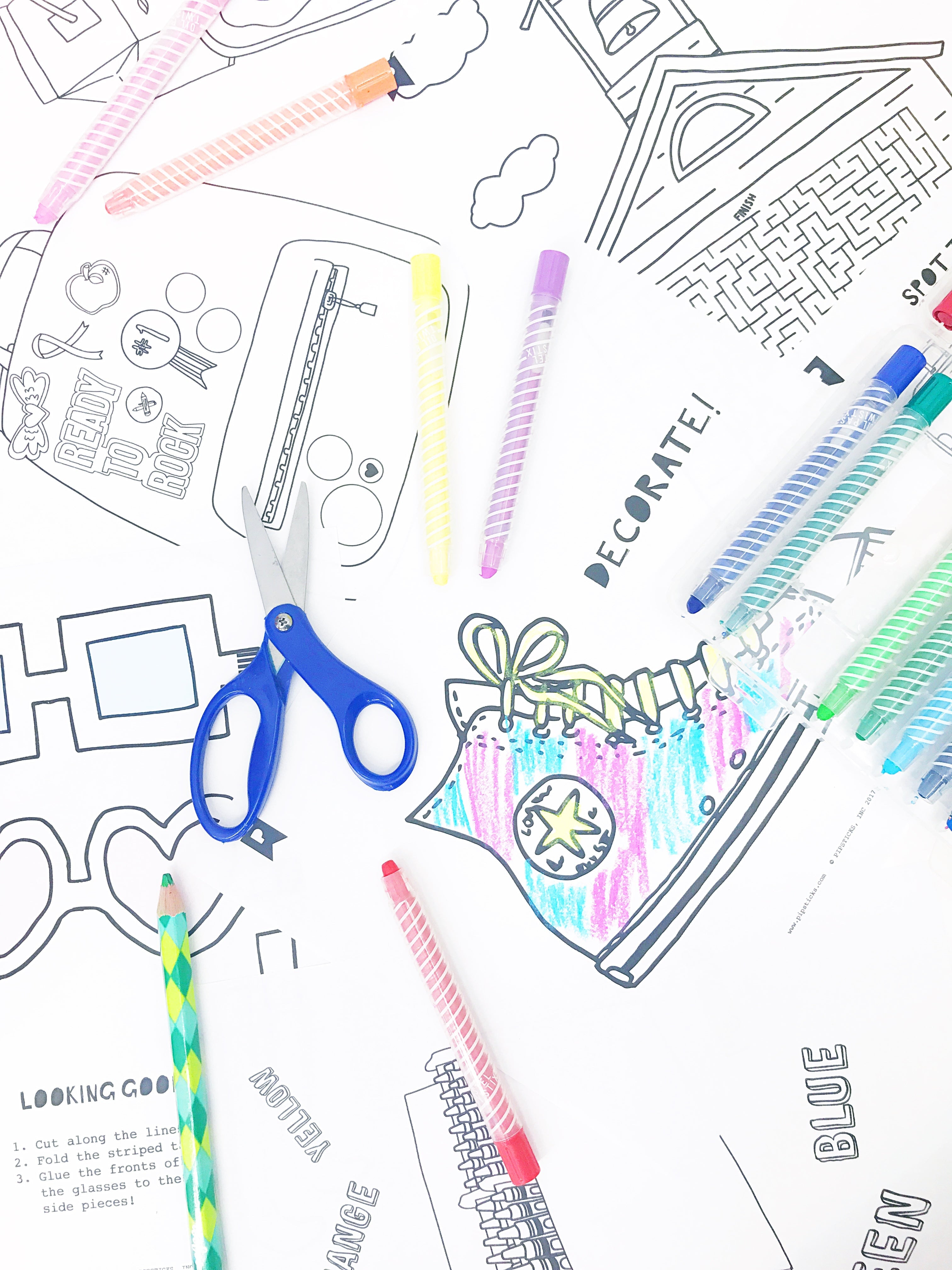 August 2017 Kids Printables Subscription