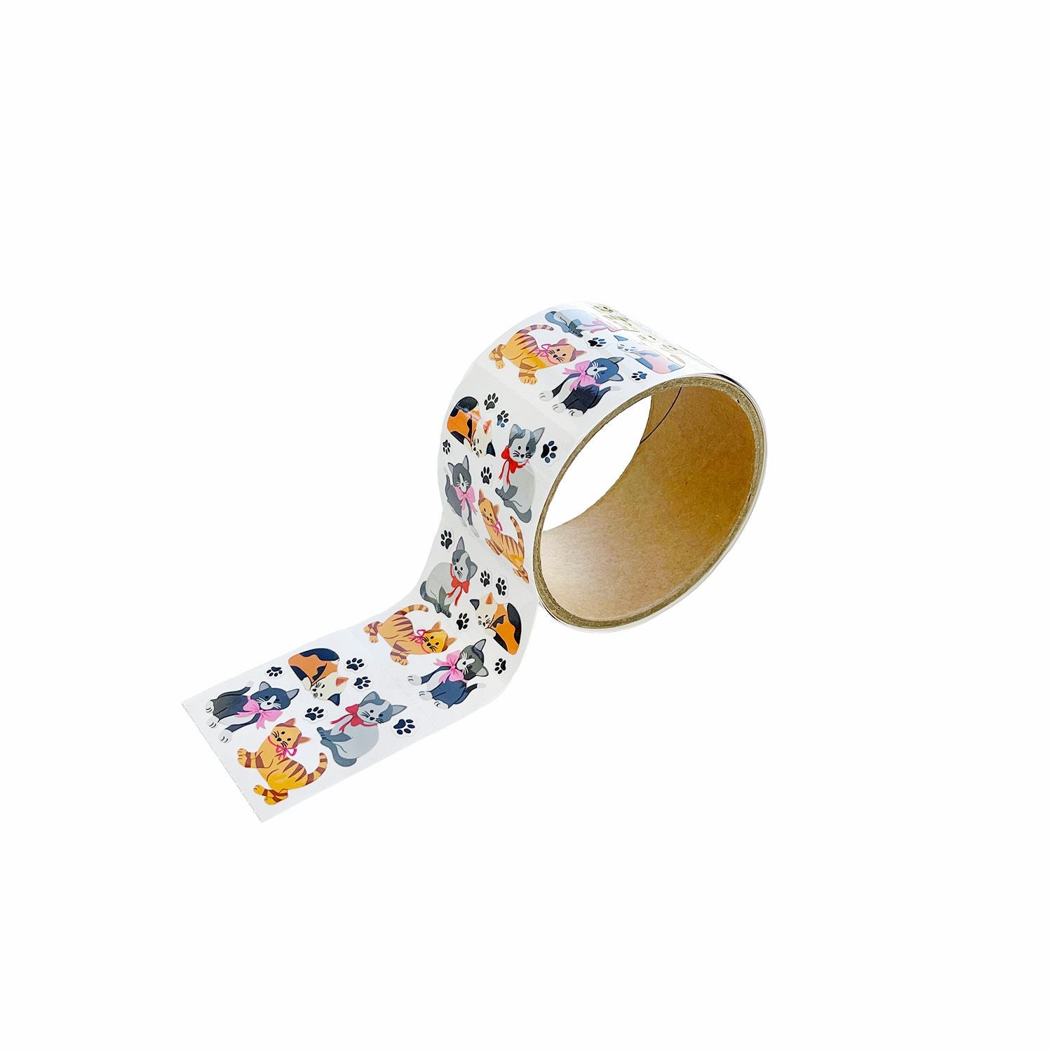 Playful Kittens Stickers on the Roll