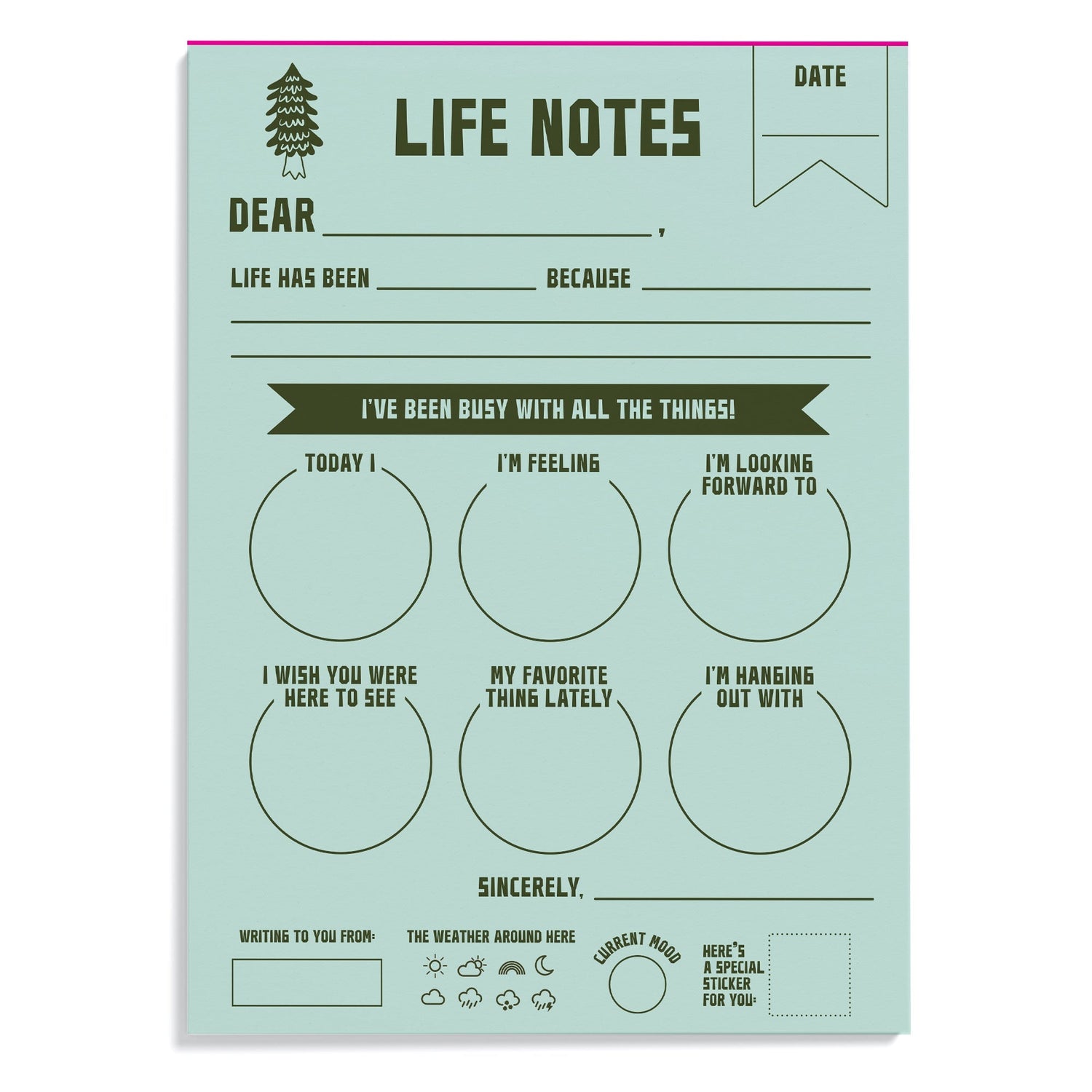 Camp Vibes Stationery Box