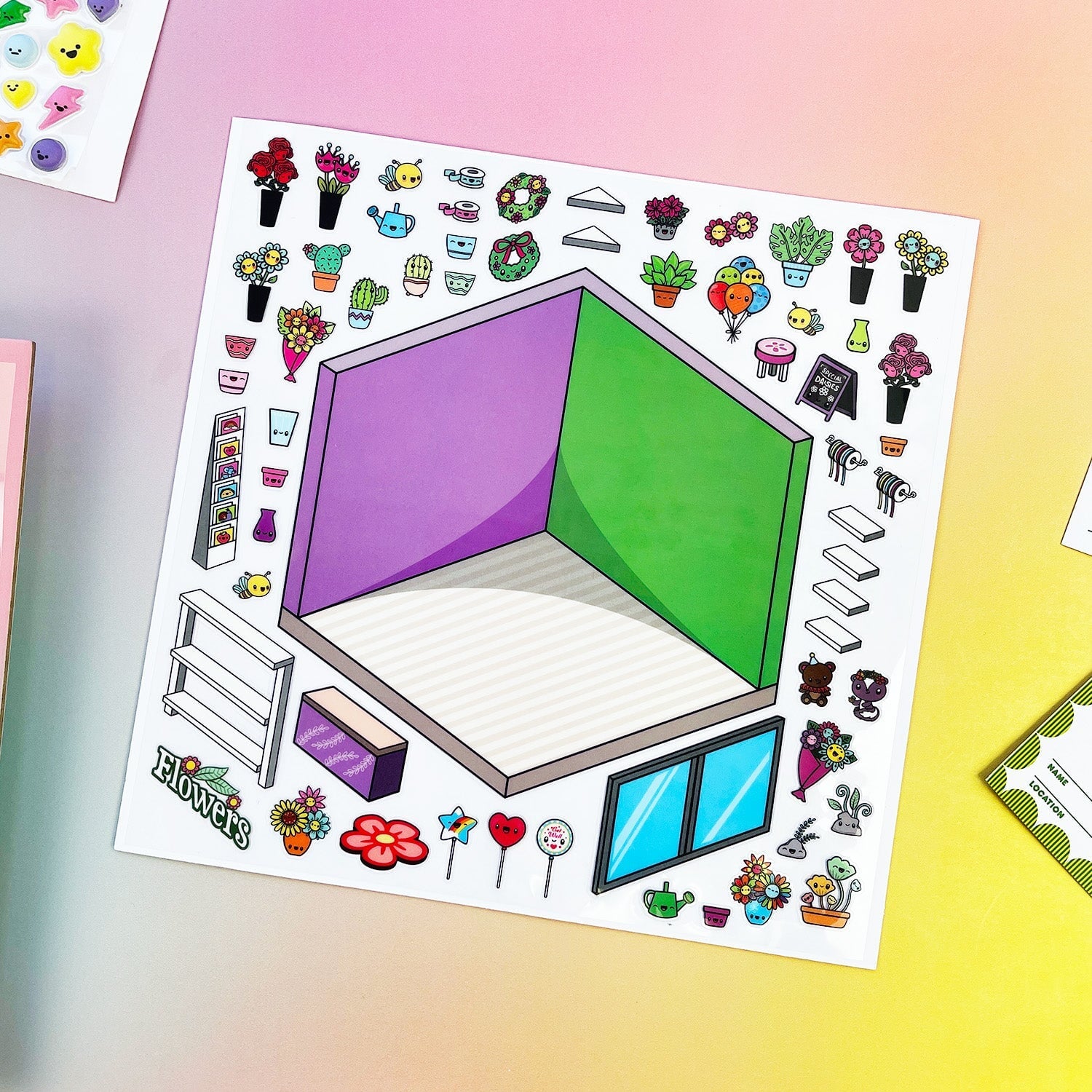Stickers & Stems Isometric Stickers