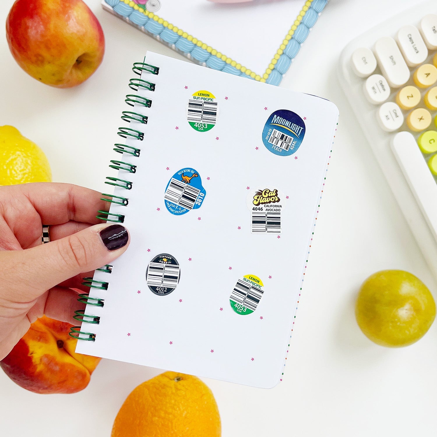 Fruit Sticker Journal Book