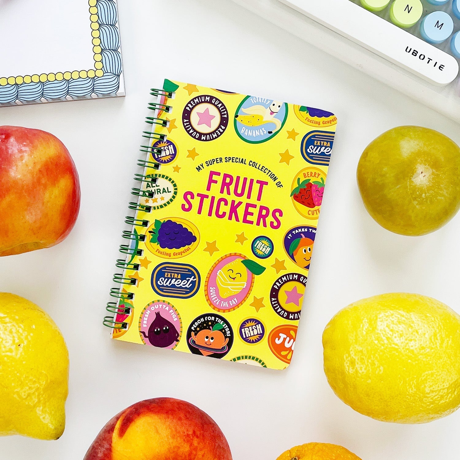 Fruit Sticker Journal Book
