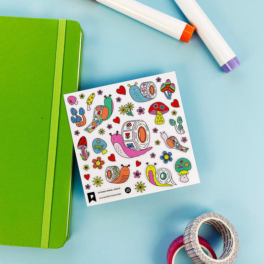 Sticker Spiral Snails