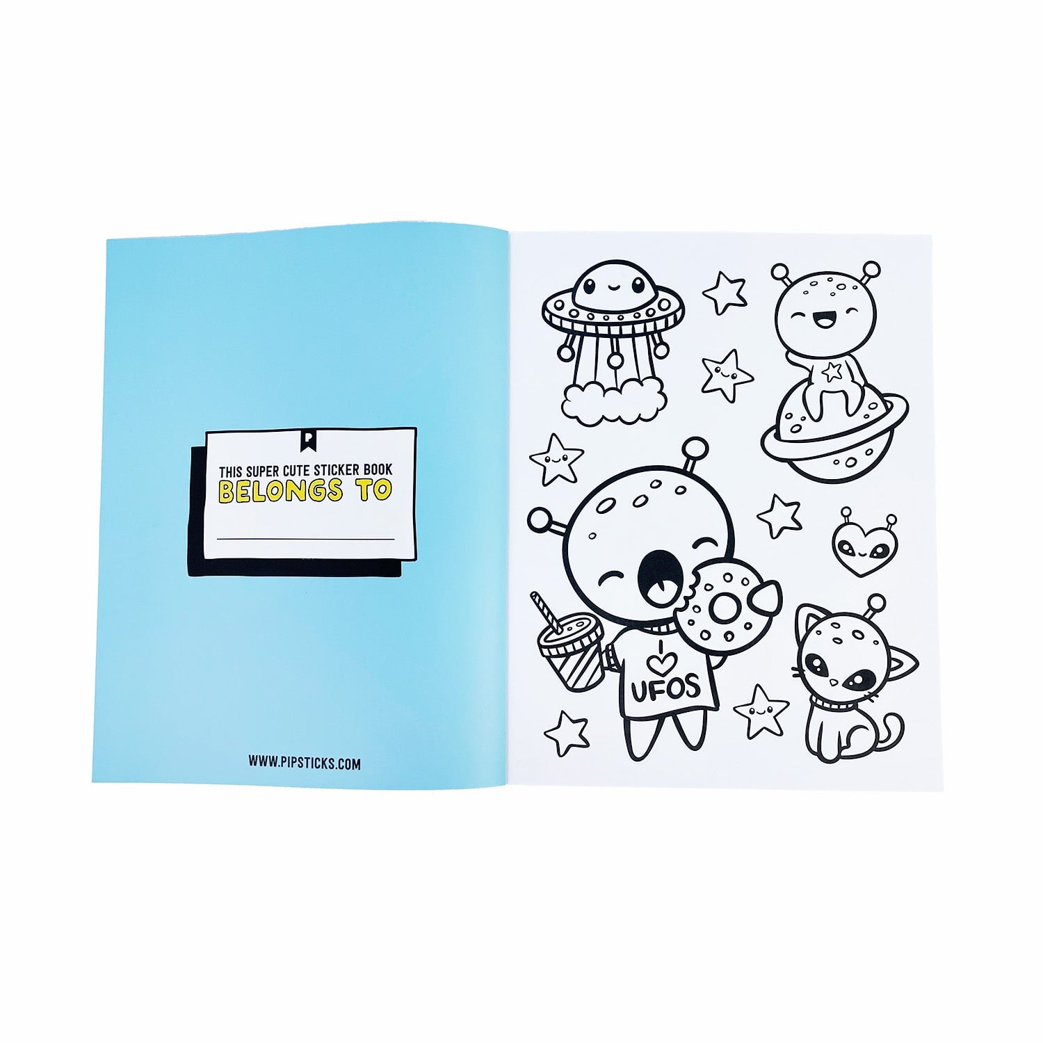 Kawaii Coloring Stickers: Volume 1