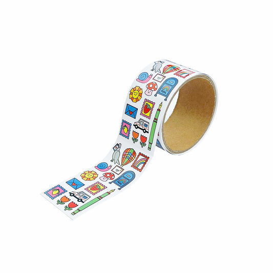 Snail Mail & Sunshine Sticker On The Roll