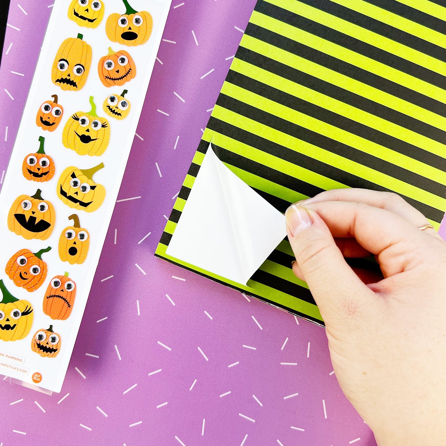 Halloween Sticker Paper Scrap Pad