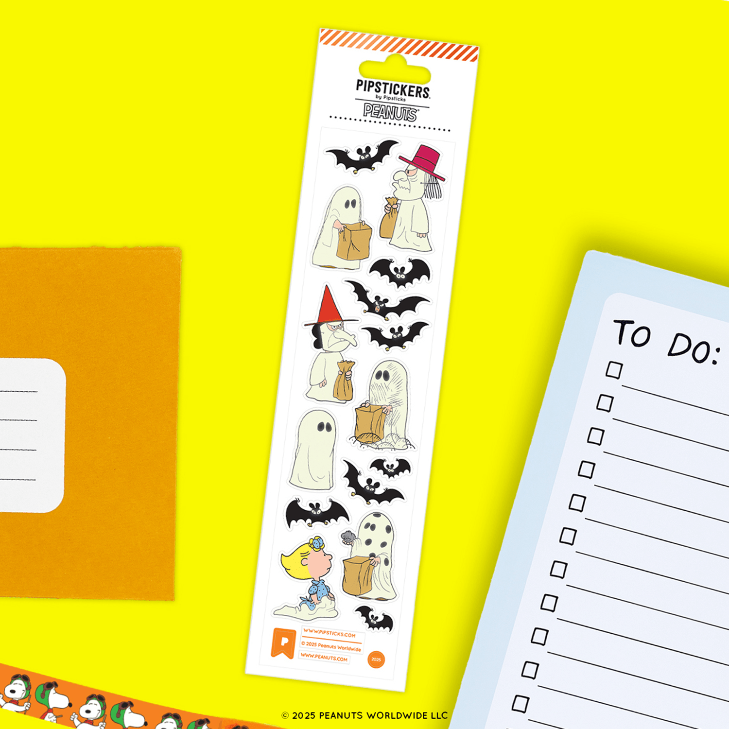 Pipsticks + Peanuts It's The Great Pumpkin, Charlie Brown Stationery Box