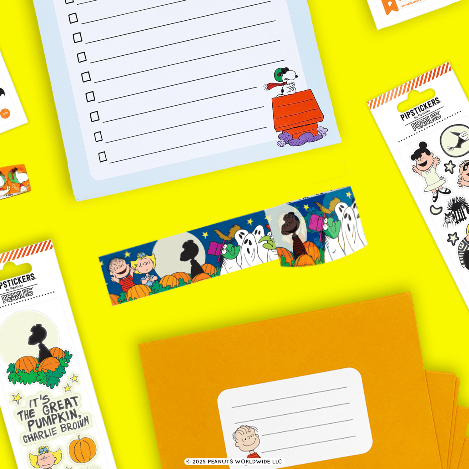 Pipsticks + Peanuts It's The Great Pumpkin, Charlie Brown Stationery Box