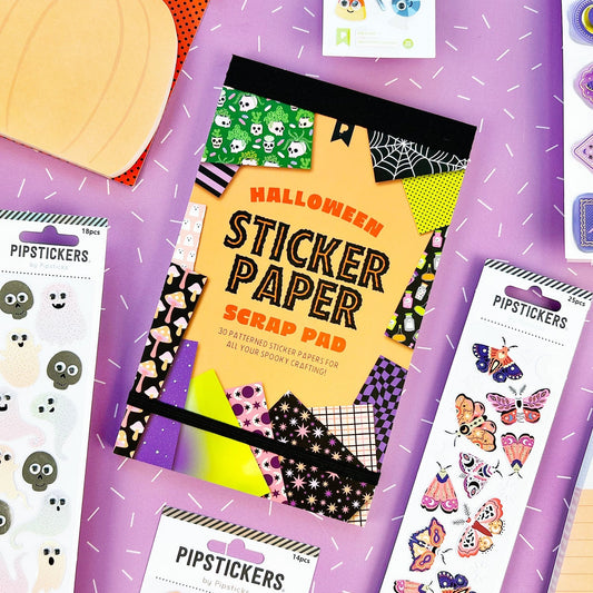 Halloween Sticker Paper Scrap Pad