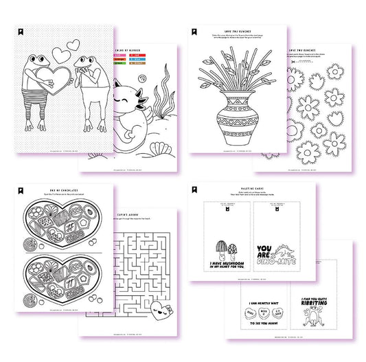 Sweet Valentine Kids Printables