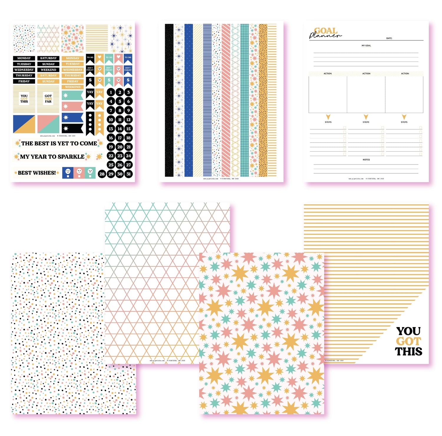 My Year To Sparkle Planner Printables