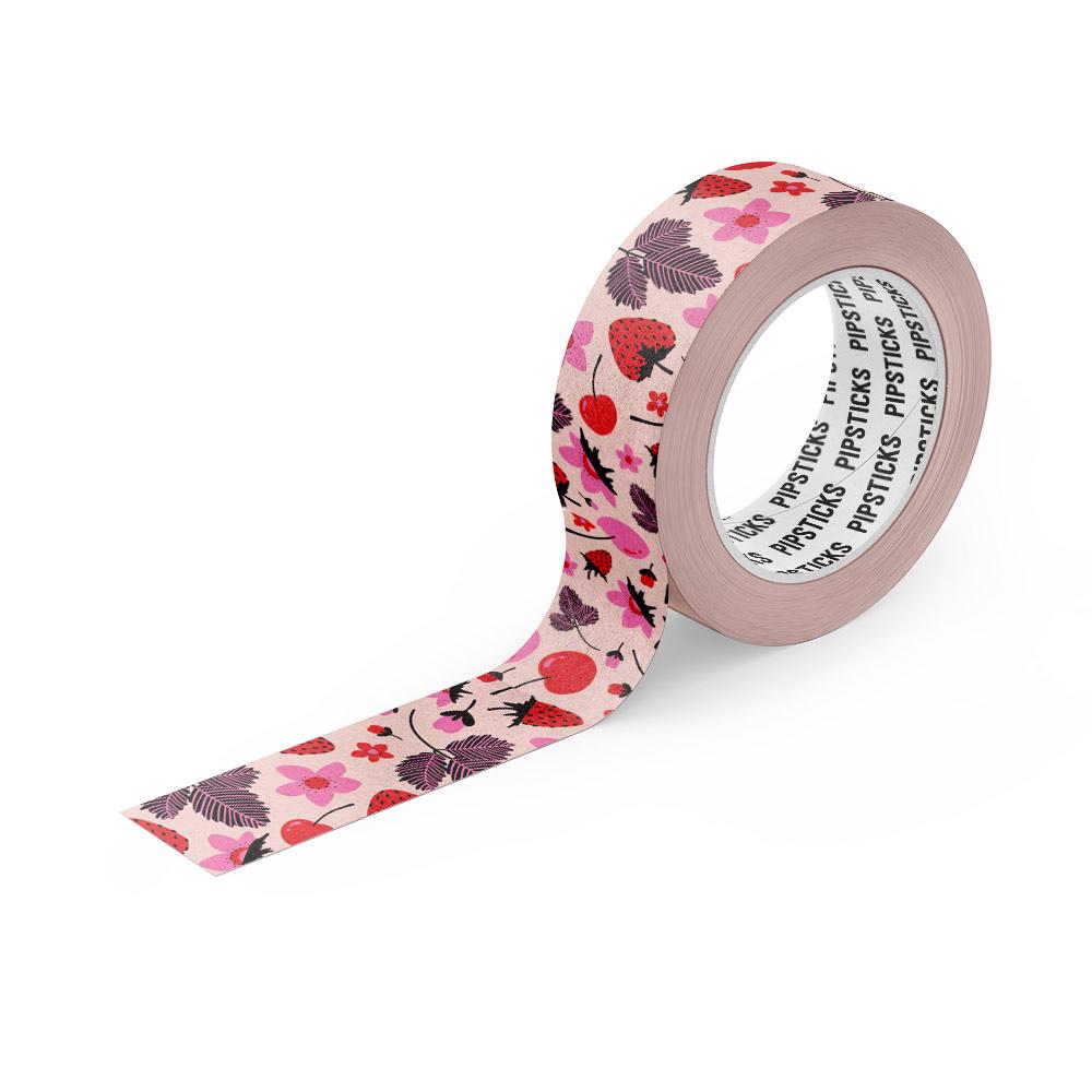 Pink Berry Washi Tape - 15mm