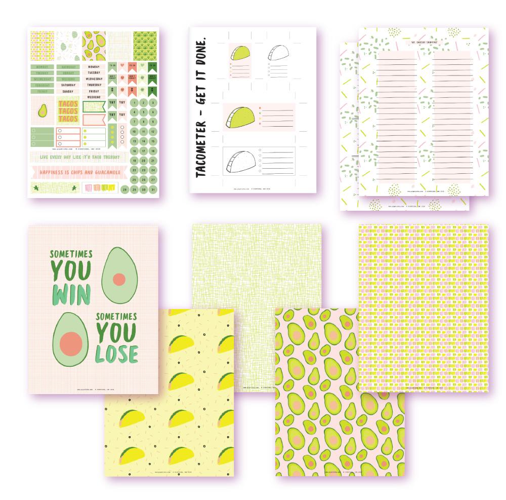 Let's Talk Taco Planner Printables