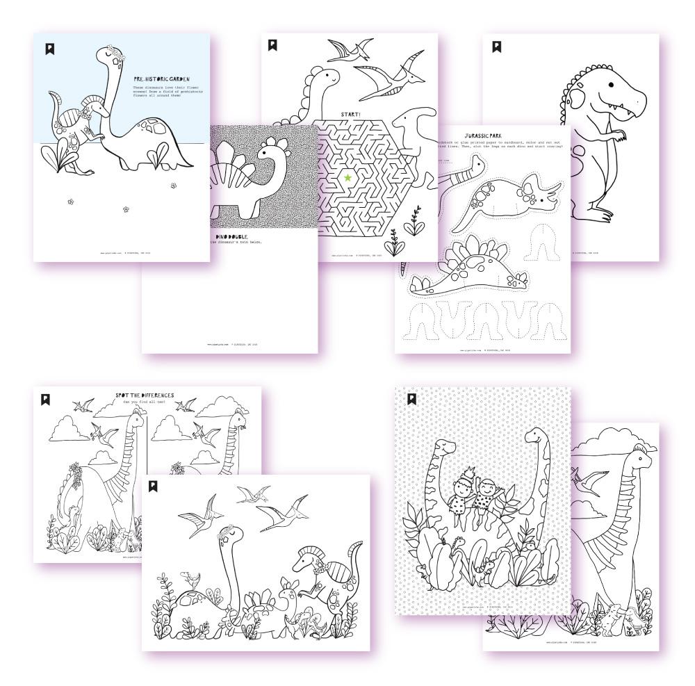 Prehistoric Playtime Kids Printables