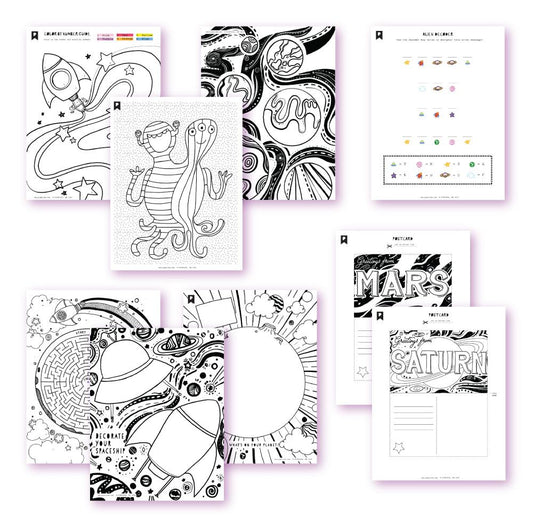 Outer Space Adventure Kids Printables