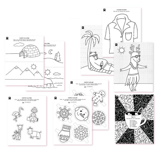 Winter Vacation Kids Printables