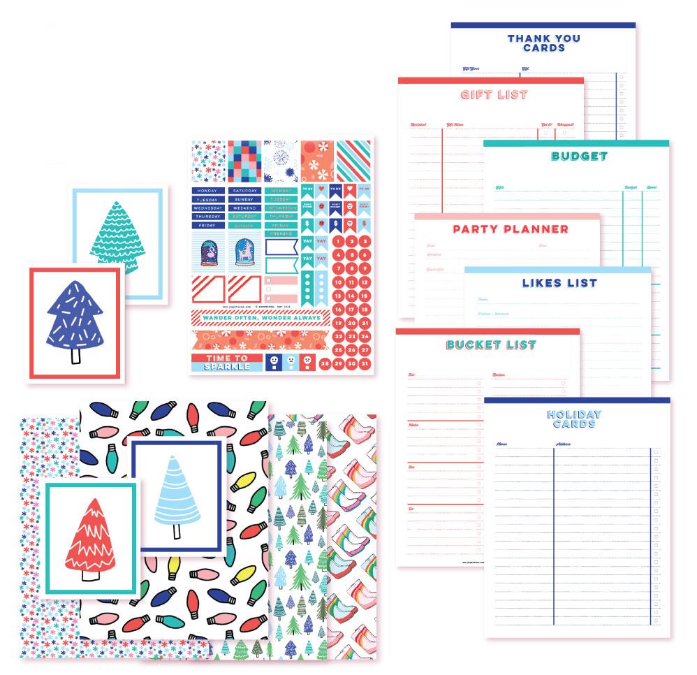 Christmas Holidays Planner Stickers I Holiday Stickers