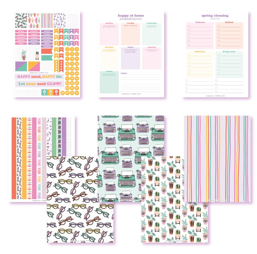Let's Get Happy Planner Printables