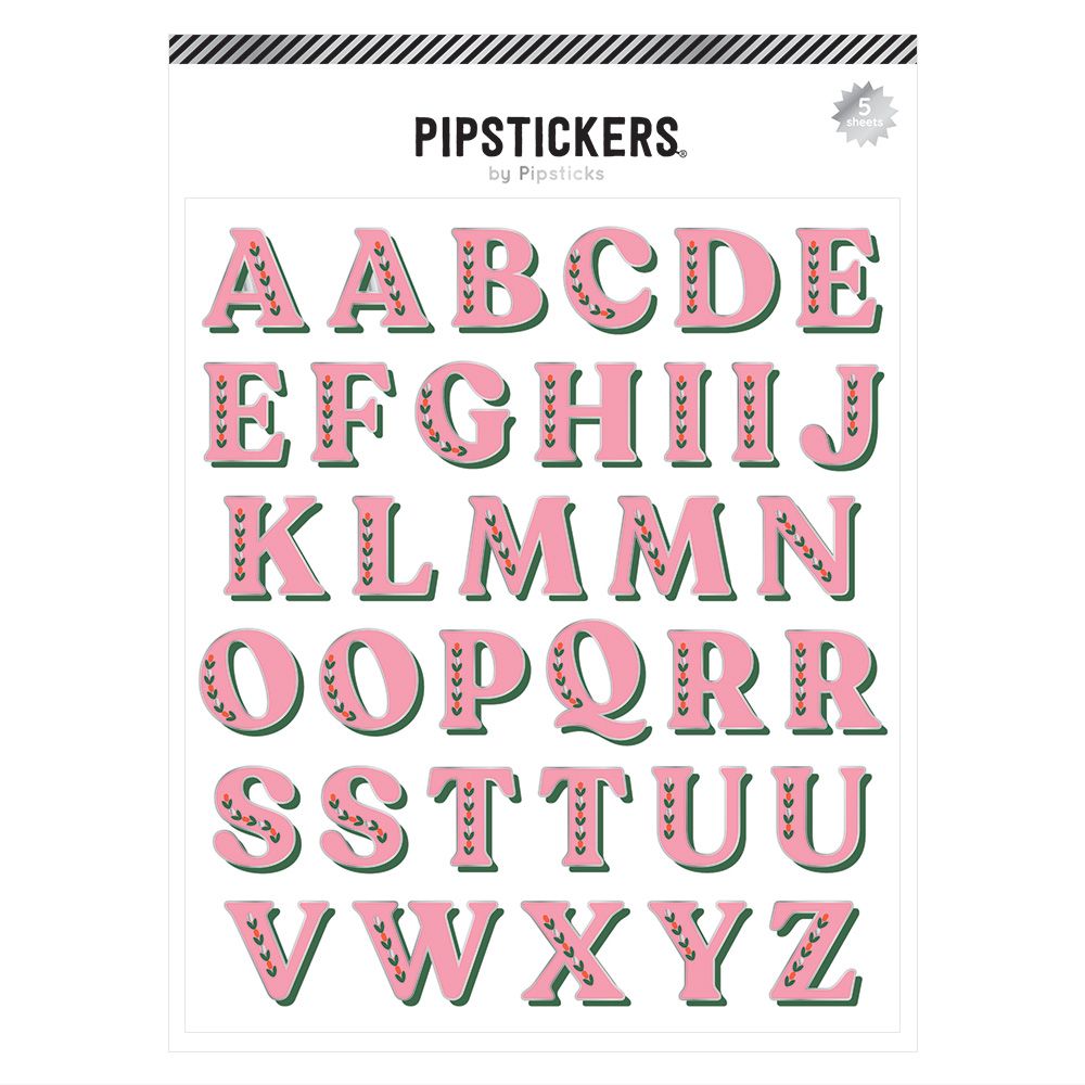 Pipsticks Rosebud Big Alphabet (5ct)