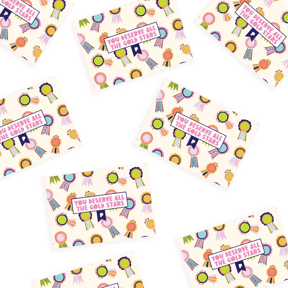 You Deserve All The Gold Stars Stationery Box