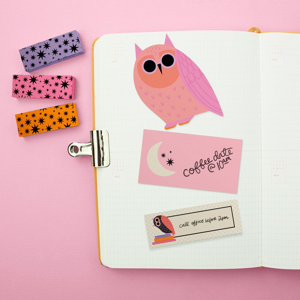 Hootiful Owls Sticky Note Set