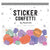 Looking Gourd Sticker Confetti