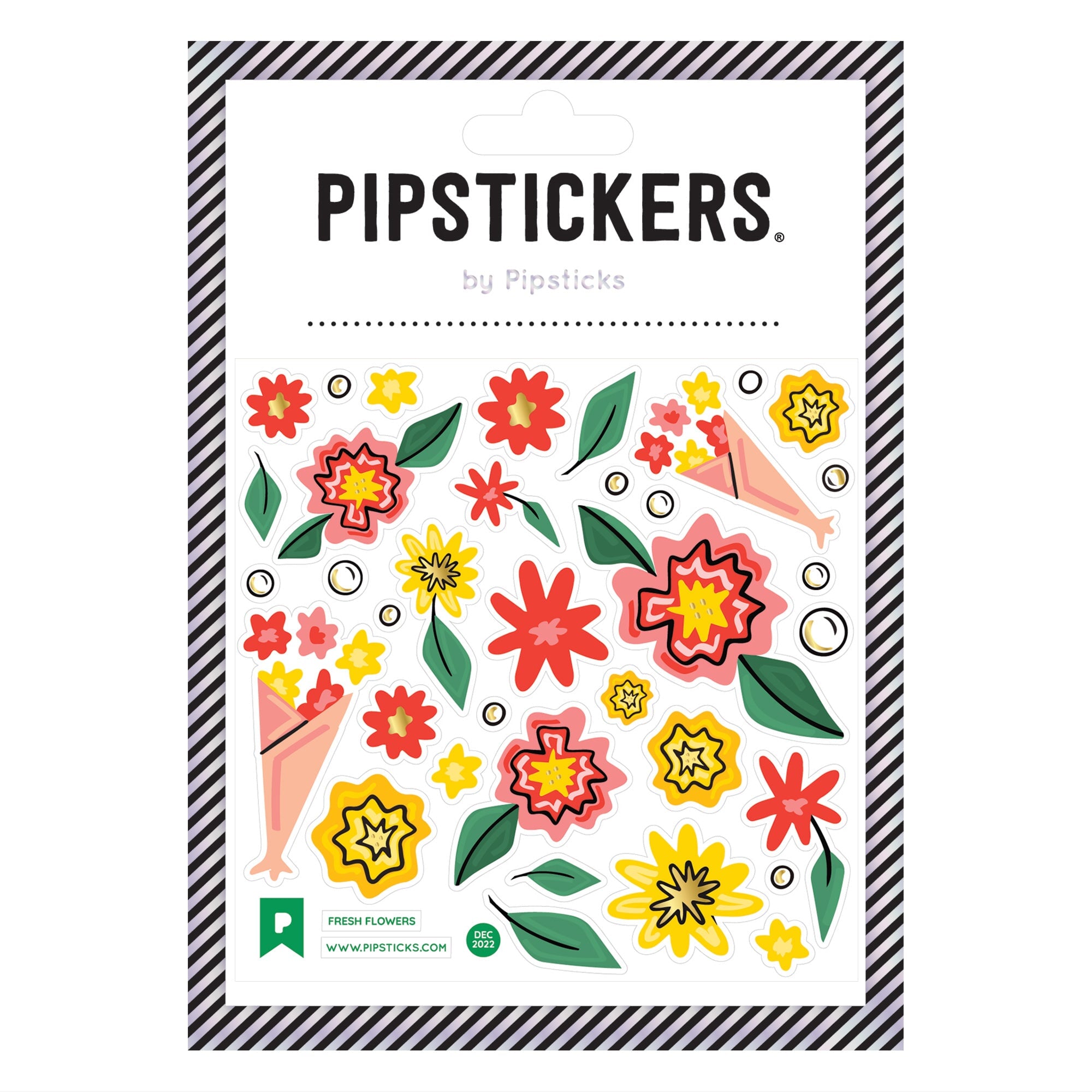 Pipsticks Pretty Sparkling Flower Stickers