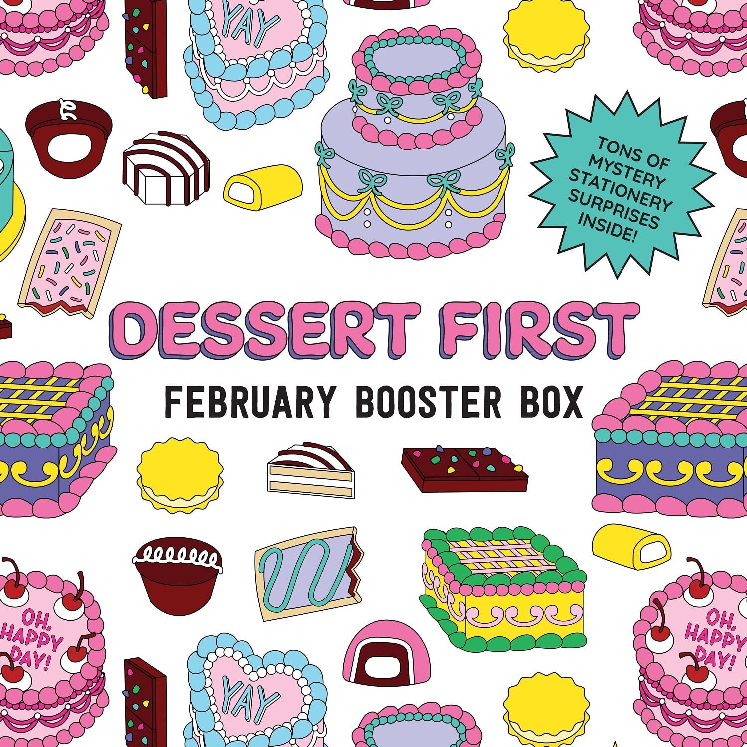 Dessert First Stationery Box