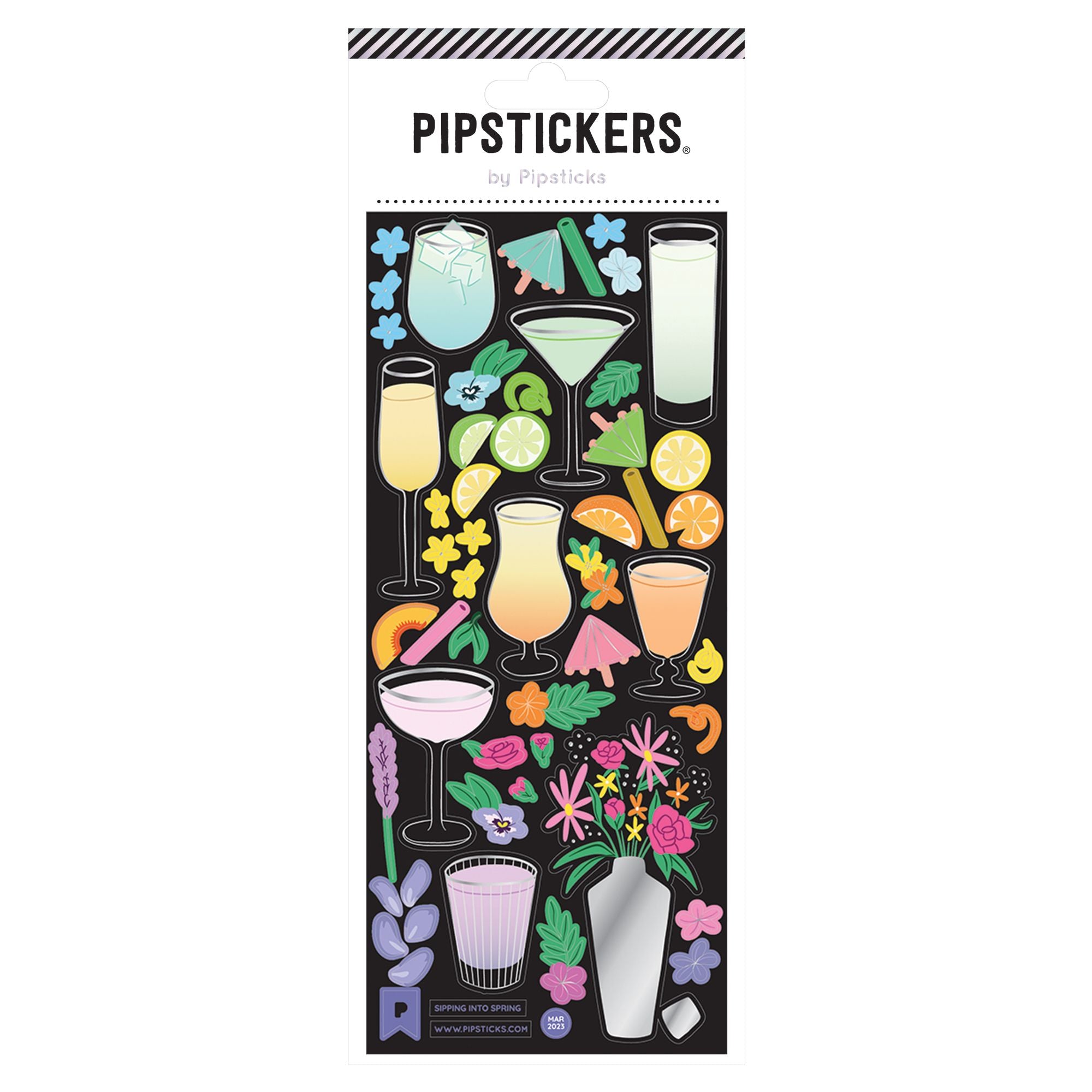 Pastel Cocktail Drink Stickers