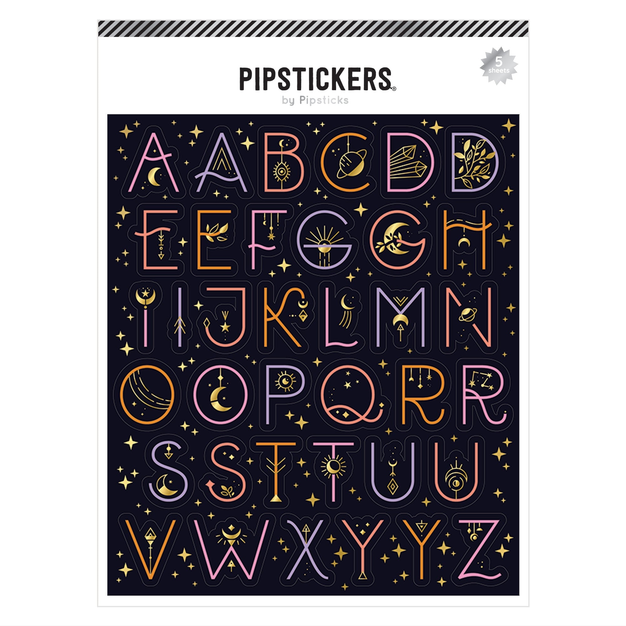 Pipsticks Celestial Signs Big Alphabet (5ct)