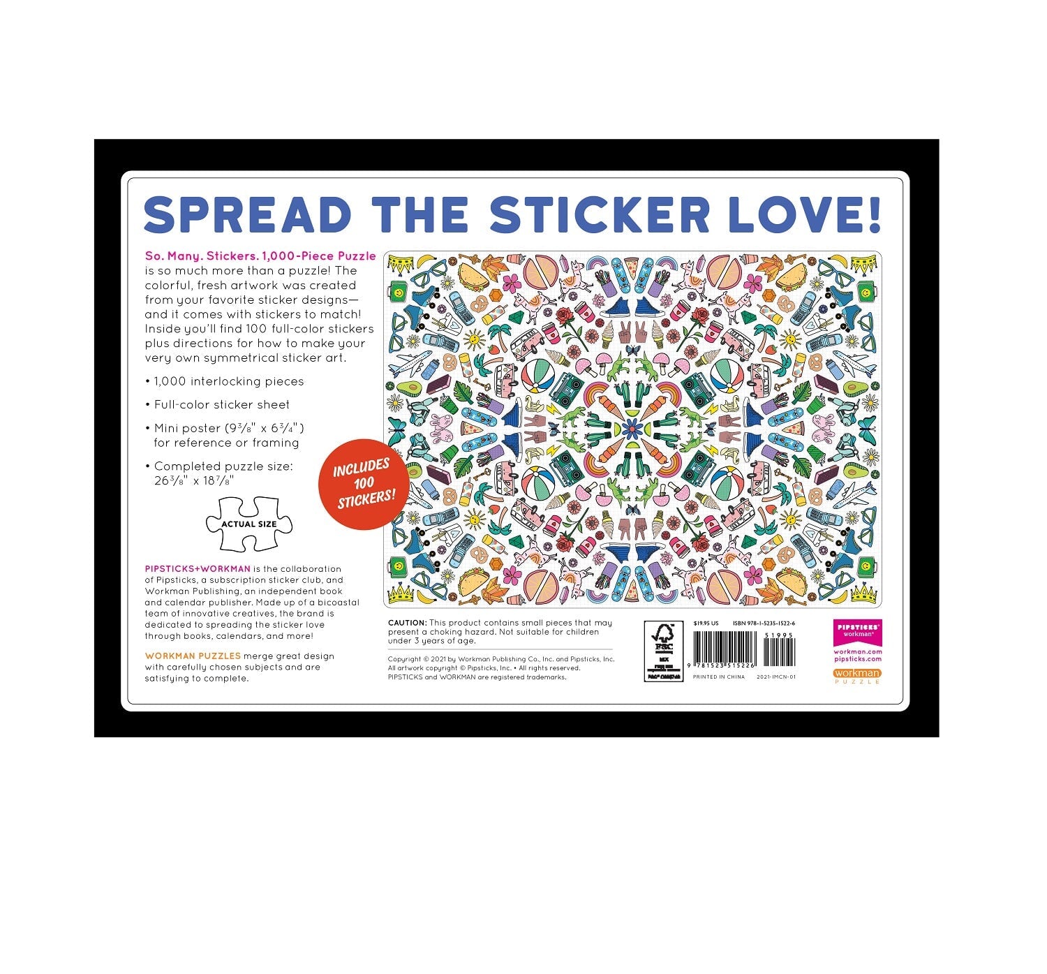 So. Many. Stickers. 1,000-Piece Puzzle