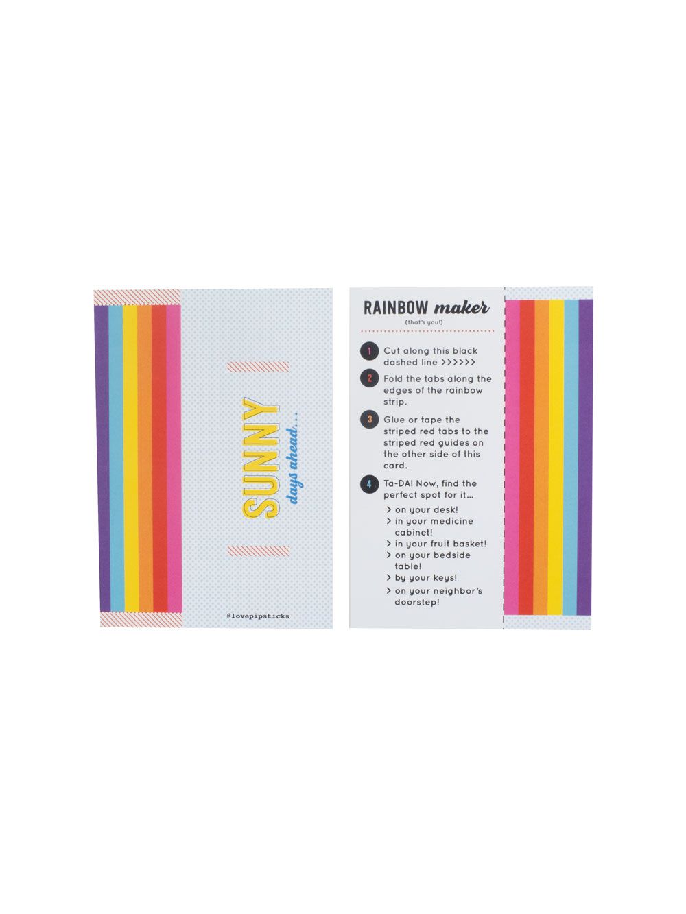 Sunny Days Ahead Rainbow Maker Notecard Pack