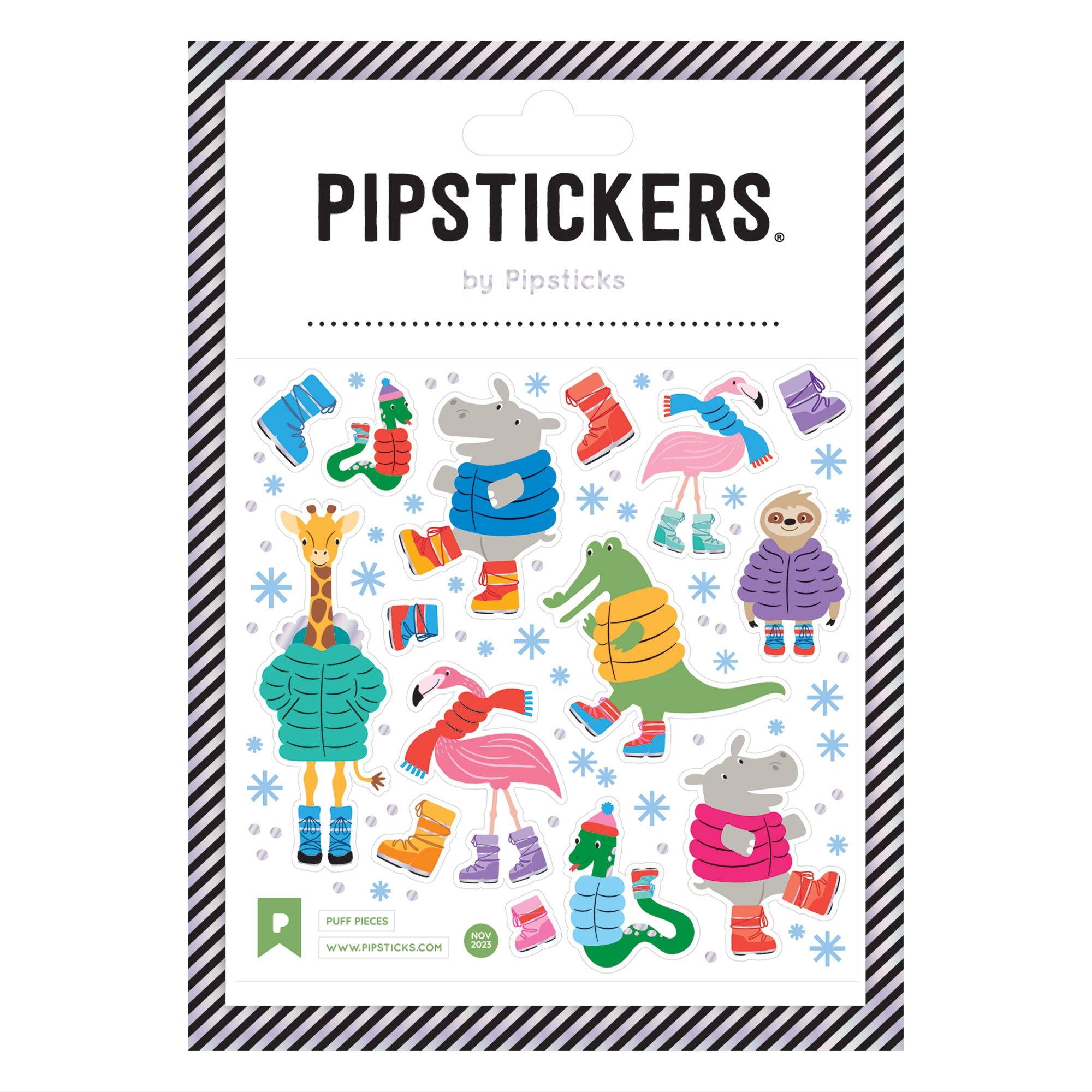 Animals In Puffy Coats Stickers