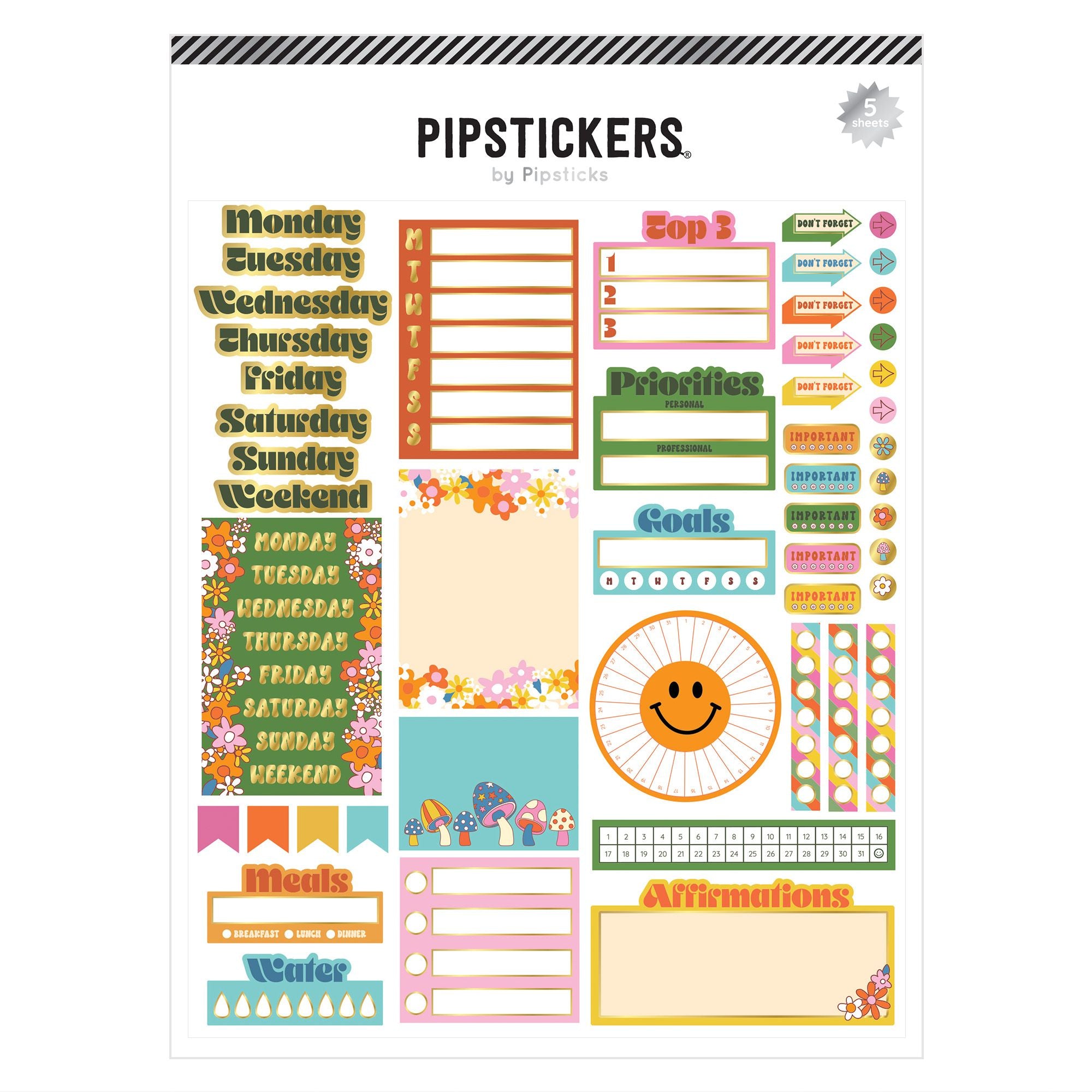 funky-retro-planner-stickers for Free Printable Heavy Package Sticker Funky Retro Planner Stickers for Free Printable Heavy Package Sticker