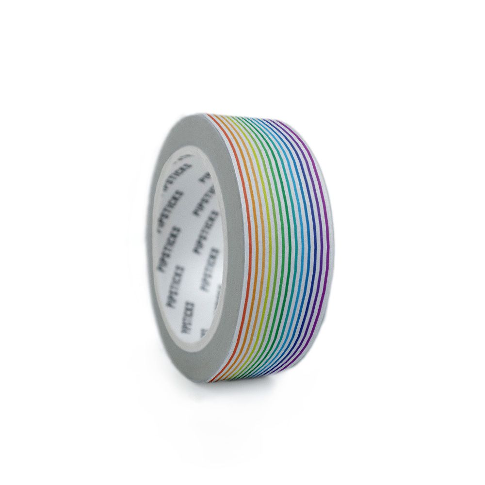 Pinstriped Rainbow Washi