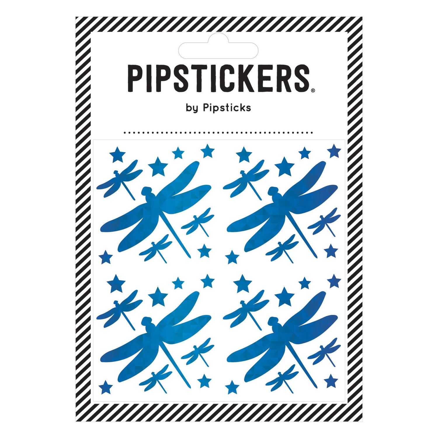Blue Holographic Dragonflies