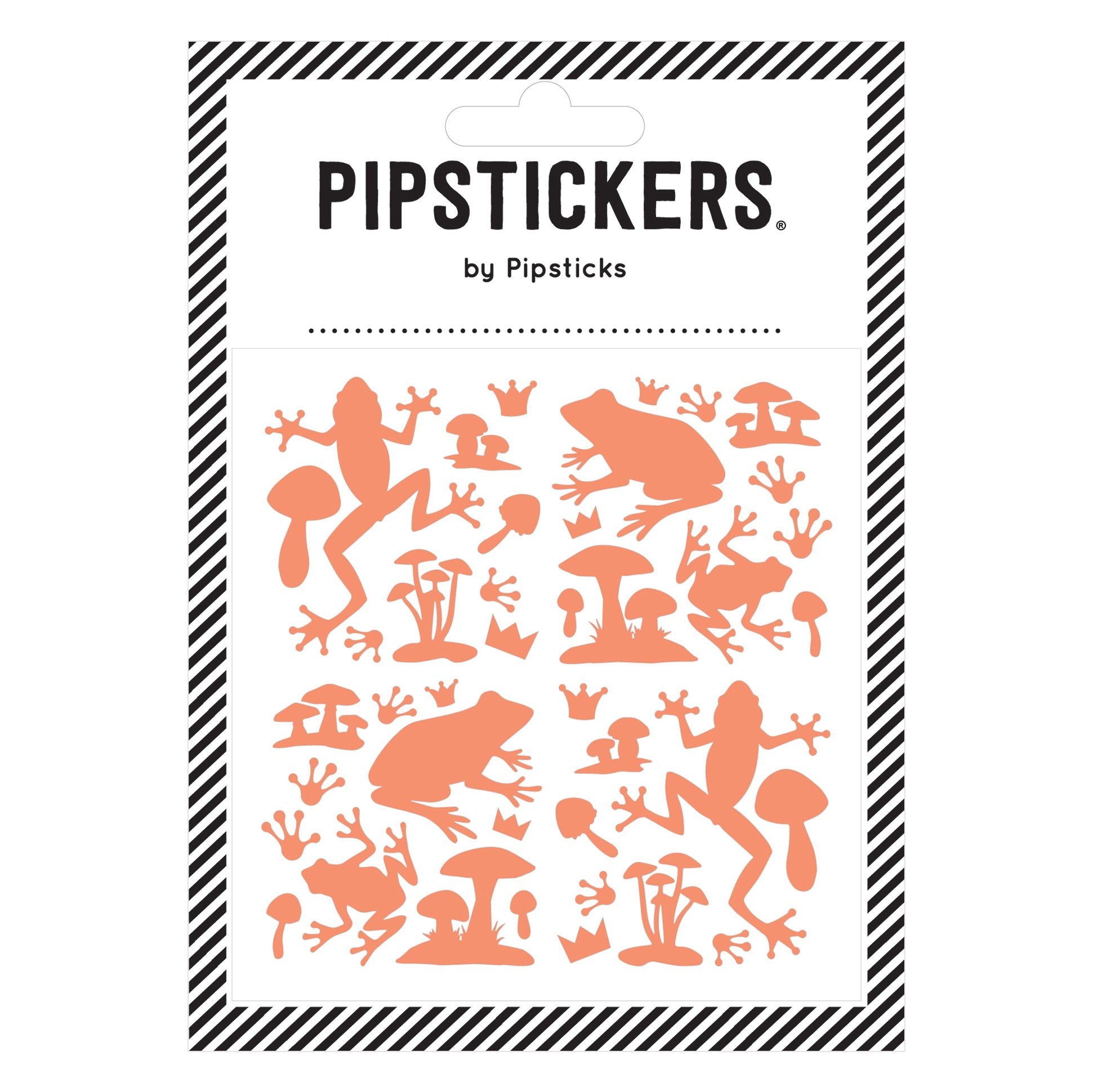 Tawny Orange Silhouette Frogs