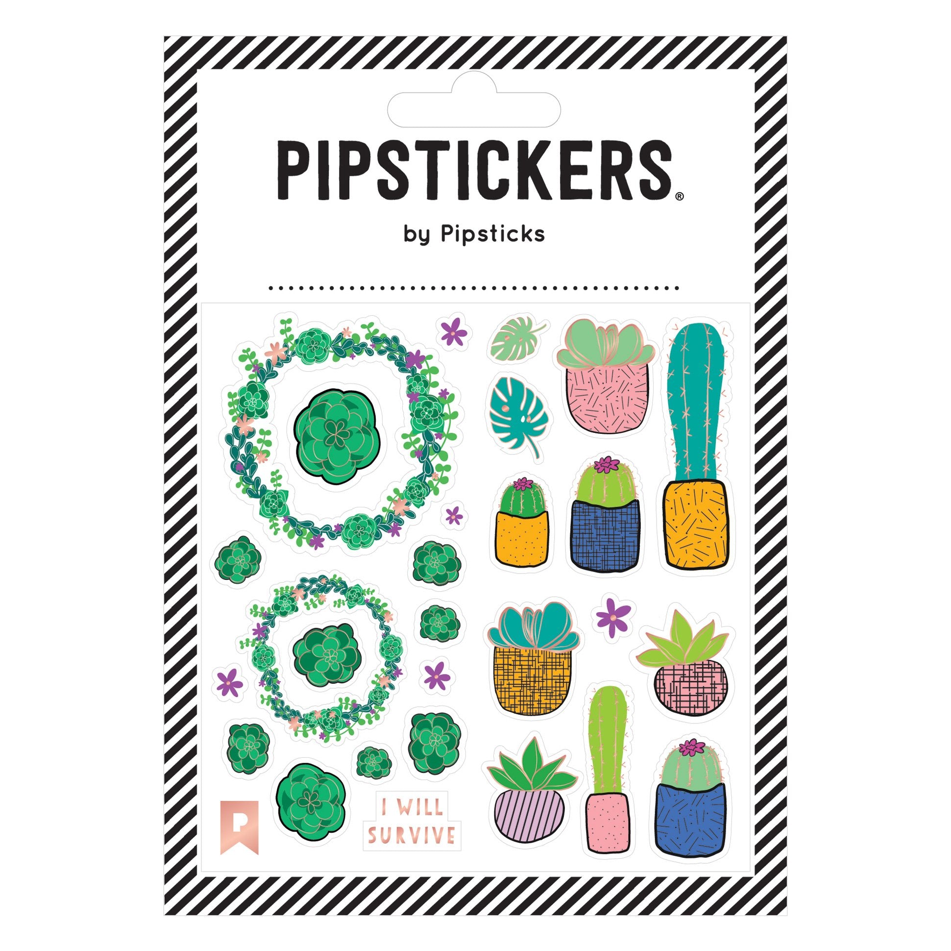 succulent stickers printable Pipsticks Succulent Garden