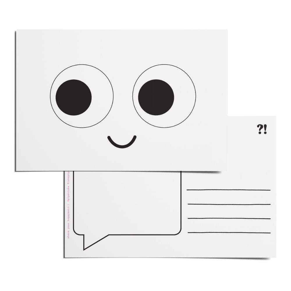Color-in Googly Eyes Postcard Pack