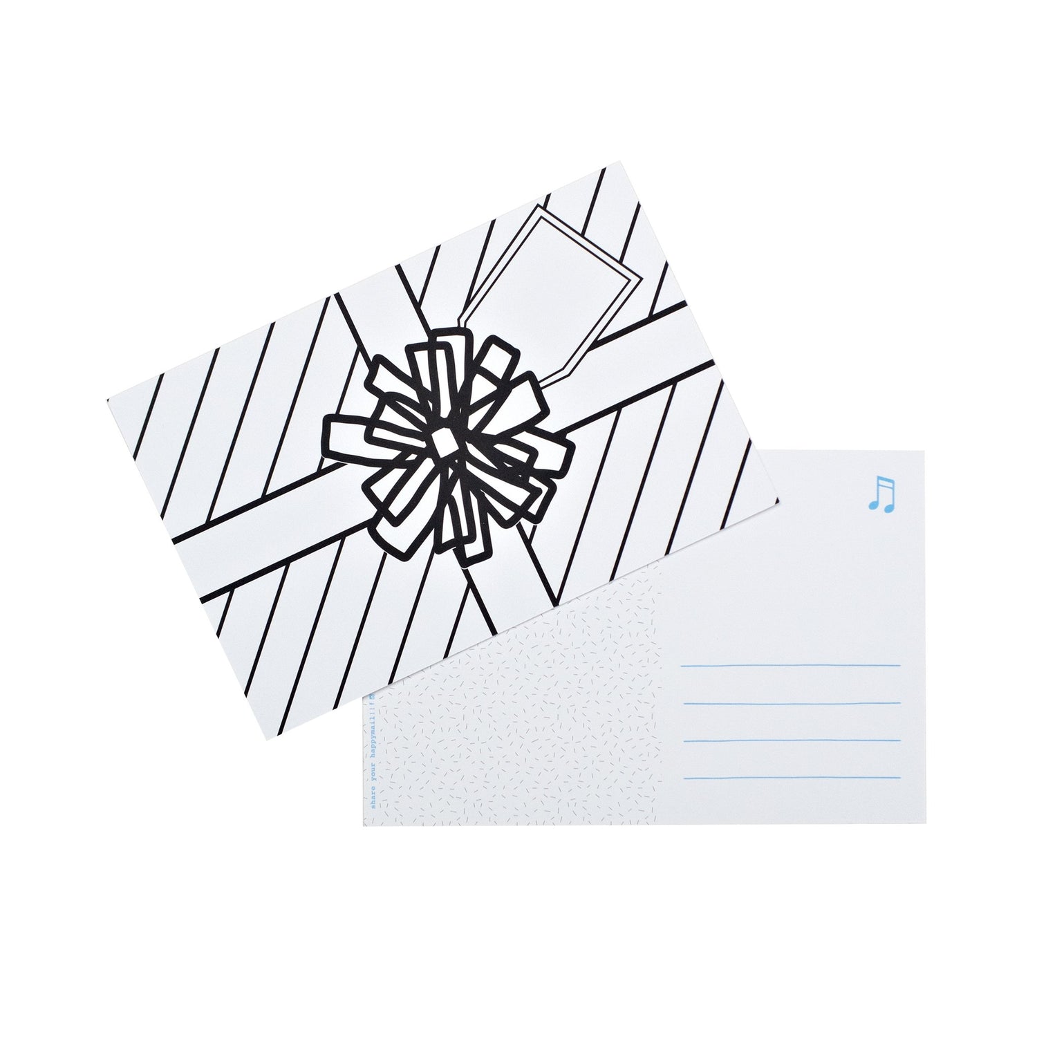 Color-in Present Postcard Pack