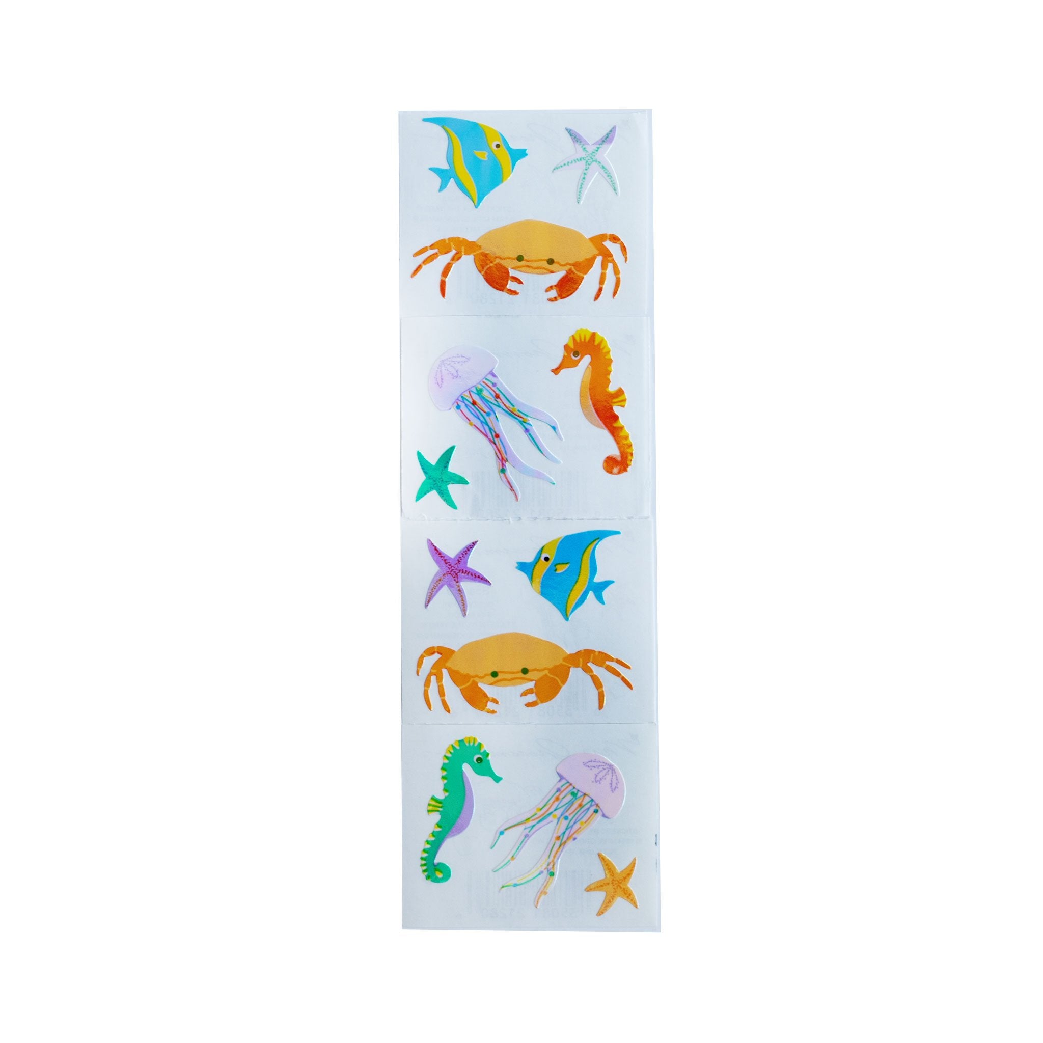 Sea Life Holographic Sticker Sheets