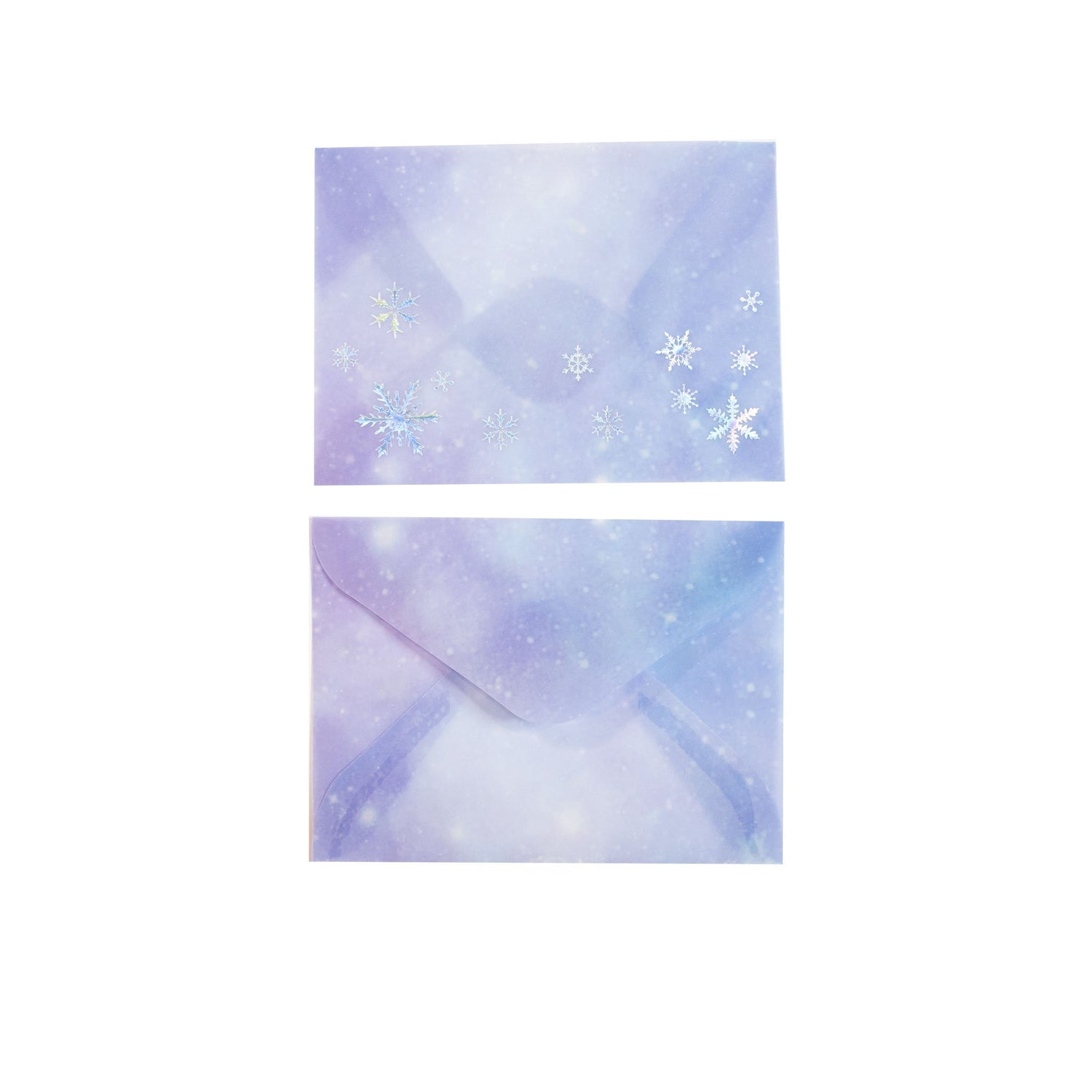 Translucent Winter Snowflake Envelope 3-Pack