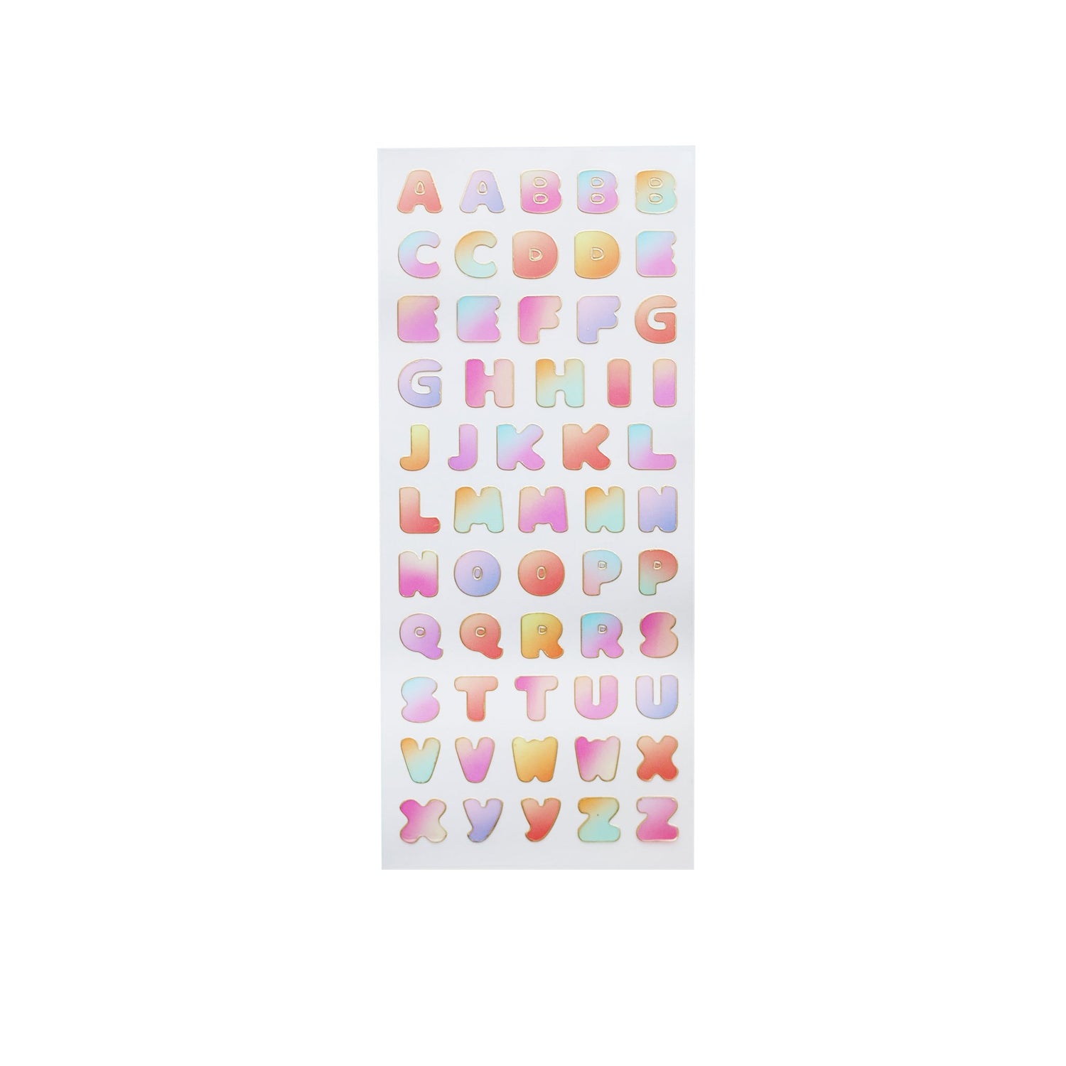 Deco Stickers Ombre Alphabet Single Sheet