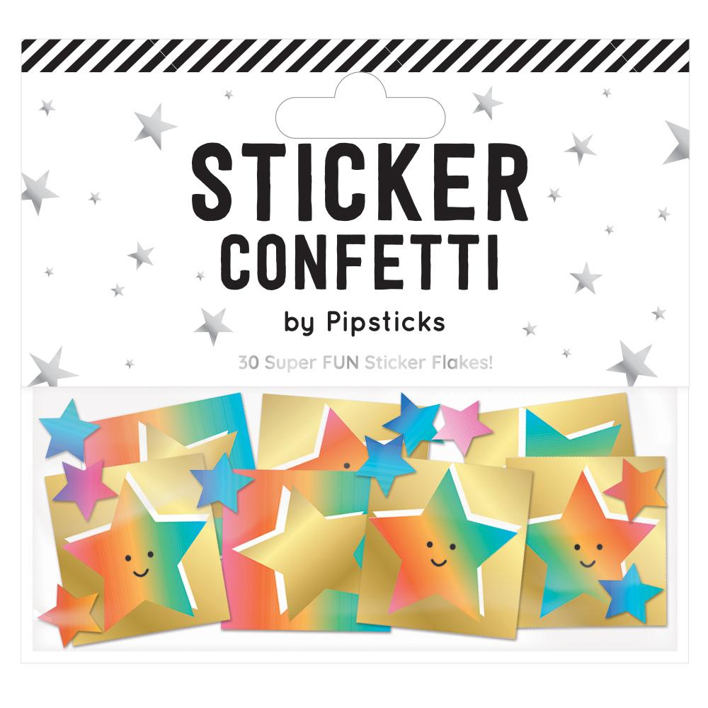 Pipsticks Happy Star Sticker Confetti