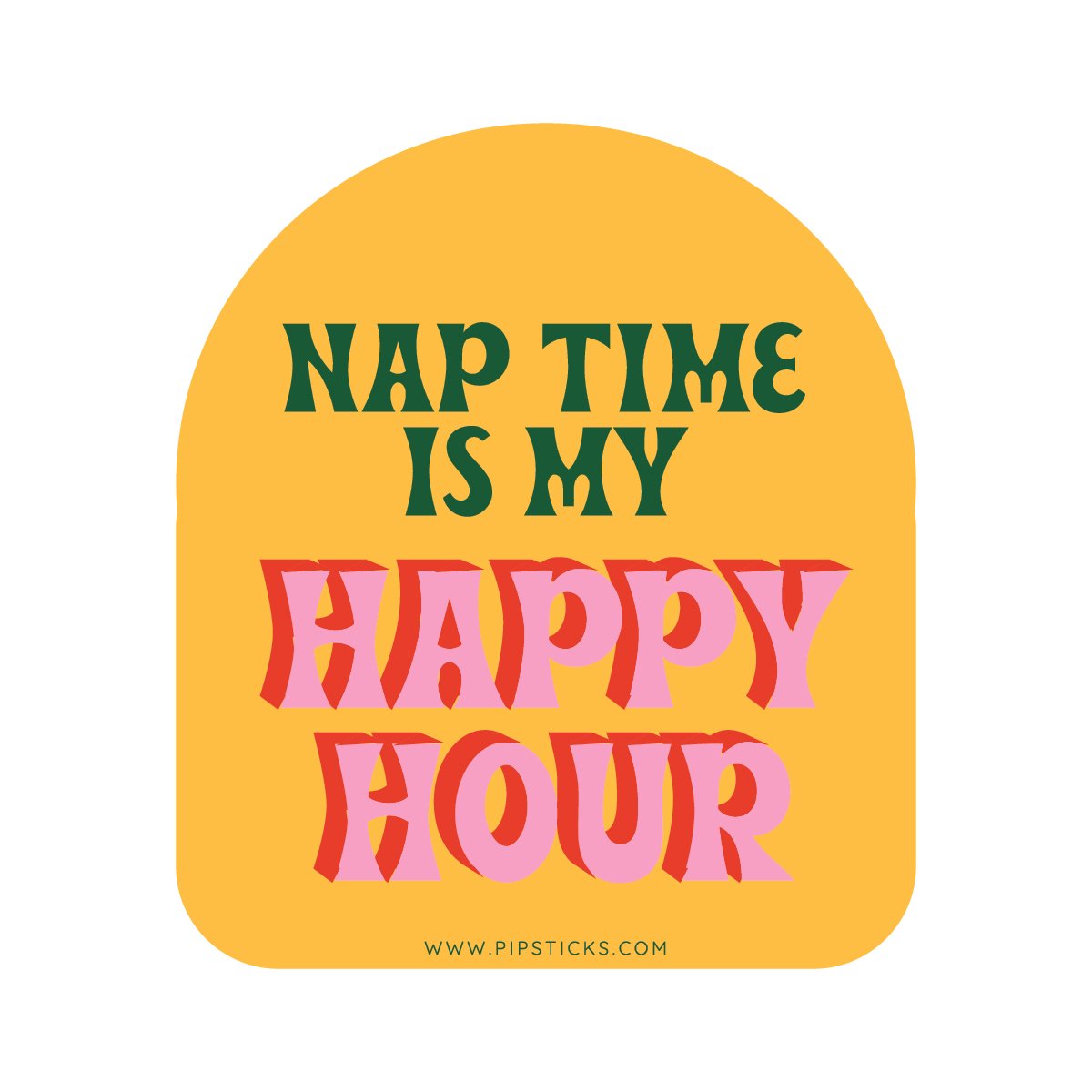 Nap time is my happy hour Water Bottle