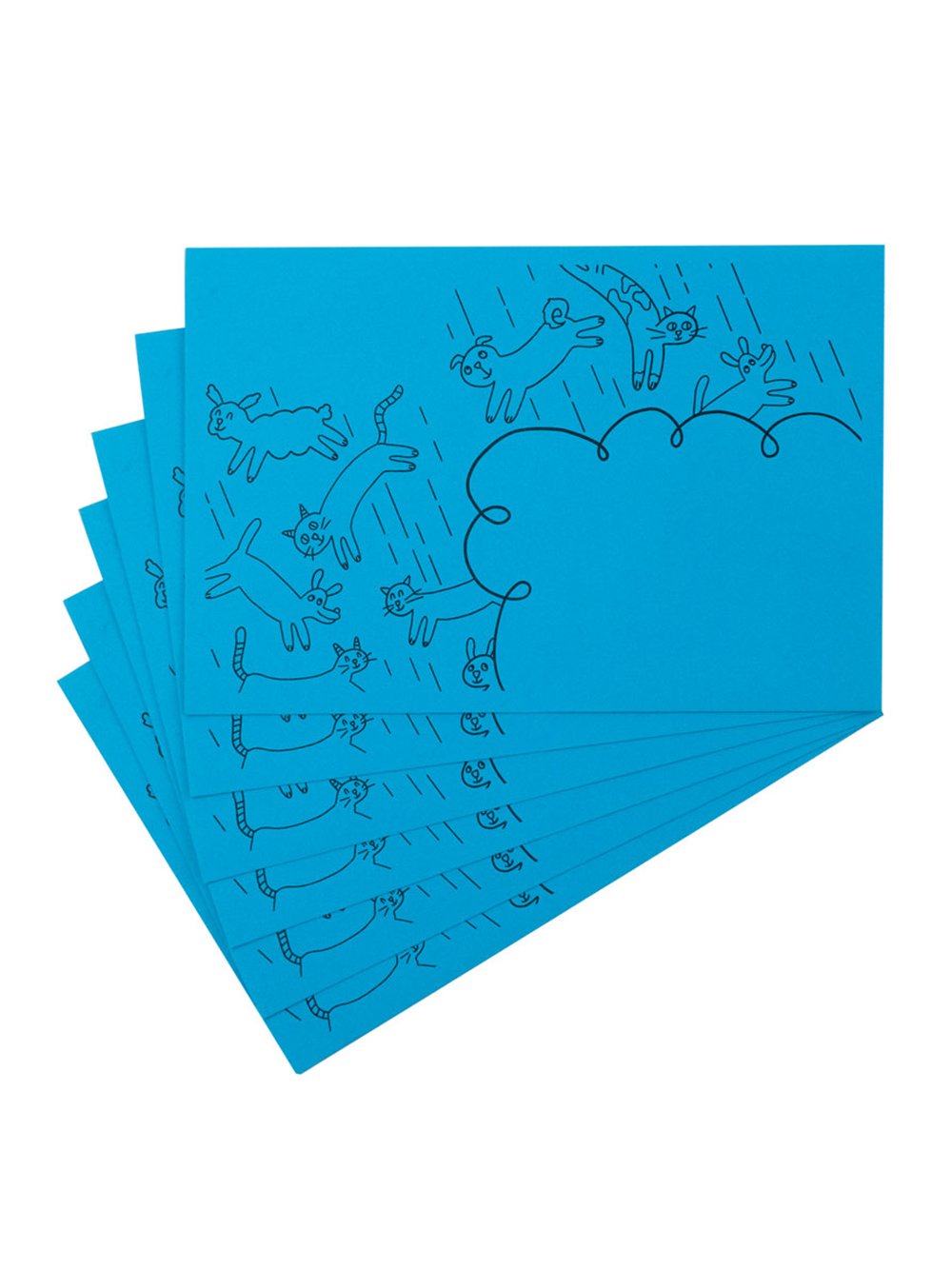 Pipsticks Raining Cats & Dogs Envelope 6-Pack