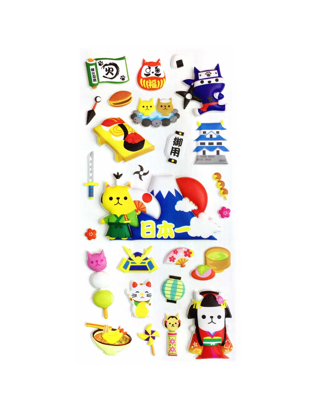 Super Puffy Ninja Food Single Sheet