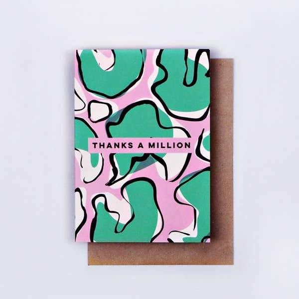 Thanks A Million Greeting Card by The Completist