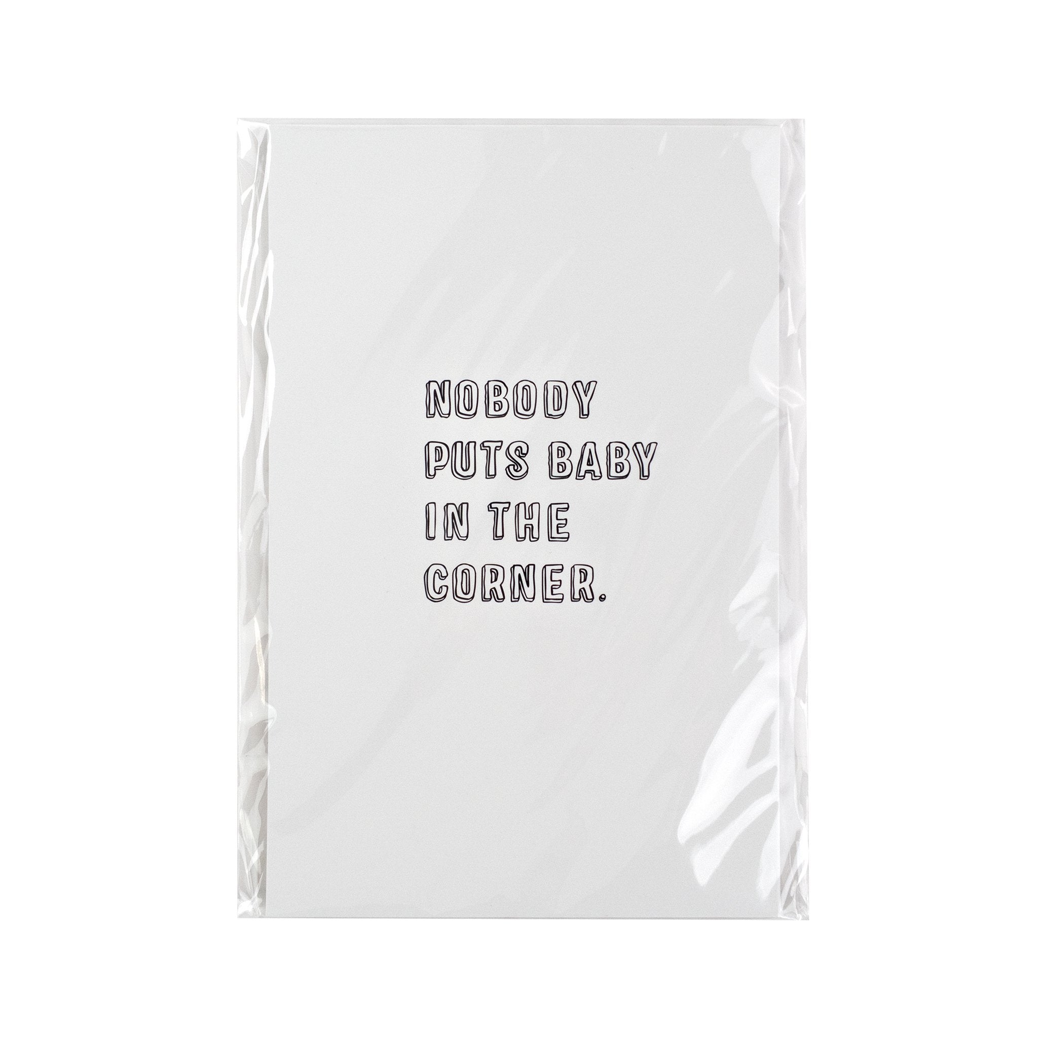 Nobody Puts Baby In A Corner Quote Card Pack
