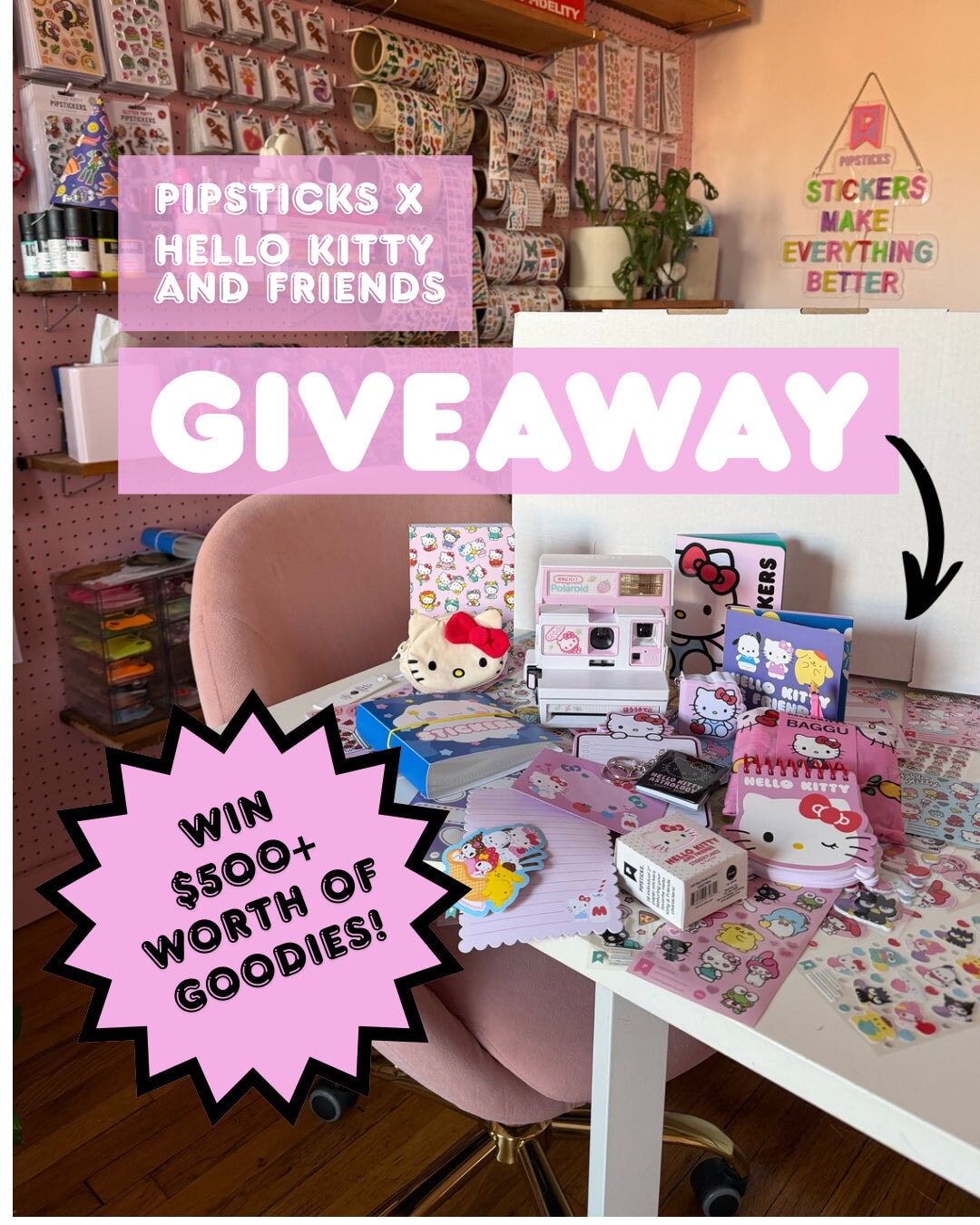 Pipsticks x Hello Kitty and Friends 2026 Giveaway!
